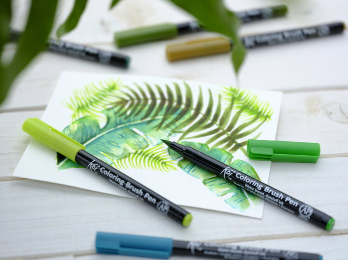 Sakura Koi Coloring Brush Pen Set Botanical de 6 colores Sakura Koi Coloring Brush Pen Set Botanical de 6 colores